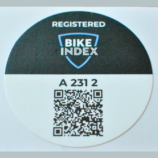 Bike Index QR sticker